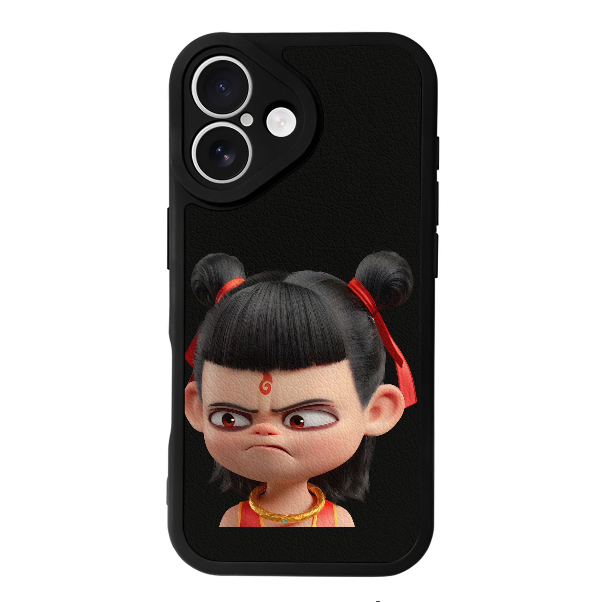 （画像用） Ne Zha 2 ナタ 魔童の大暴れ 【iPhone 16シリーズ対応】シリコンスマホケース（レザー調） 材質：シリコン